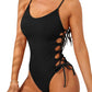 One Piece Swimsuit Women Bathing Suit Sexy High Cut Women's One-Piece Swimsuits Monokini One Piece Bathing Suit