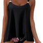 Women Ruffle High Waisted Tankini Swimsuit Tummy Control Bathing Suit
