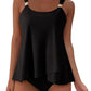Women Ruffle High Waisted Tankini Swimsuit Tummy Control Bathing Suit
