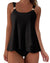 Women Ruffle High Waisted Tankini Swimsuit Tummy Control Bathing Suit