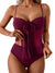 Tankini Swimsuits for Women, Tummy Control Flowy Mesh Tops, High Waisted Bottoms, Coquette 2 Piece Bathing Suits