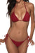 Women Two Piece Swimsuit Sexy Swimwear Halter String Triangle Bikini Sets