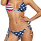 Women Two Piece Swimsuit Sexy Swimwear Halter String Triangle Bikini Sets