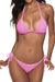 Women Two Piece Swimsuit Sexy Swimwear Halter String Triangle Bikini Sets