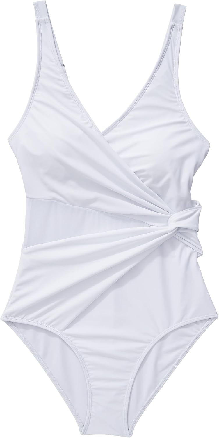 Women Sexy Mesh Tummy Control One Piece Swimsuit Push Up Bathing Suit