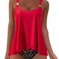 Women Ruffle High Waisted Tankini Swimsuit Tummy Control Bathing Suit