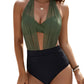 High-waisted bikini set, a swimsuit that can control abdominal fat, two-piece sexy and simple mesh swimsuit, 2026 model