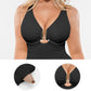 Tummy Control Swimsuits One Piece V Neck Slimming Bathing Suit for Women Cutout Ruched Shapewear Swimwear