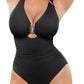 Tummy Control Swimsuits One Piece V Neck Slimming Bathing Suit for Women Cutout Ruched Shapewear Swimwear