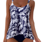 Women Ruffle High Waisted Tankini Swimsuit Tummy Control Bathing Suit