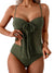 Tankini Swimsuits for Women, Tummy Control Flowy Mesh Tops, High Waisted Bottoms, Coquette 2 Piece Bathing Suits