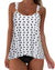 Women Ruffle High Waisted Tankini Swimsuit Tummy Control Bathing Suit