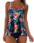 Women Ruffle High Waisted Tankini Swimsuit Tummy Control Bathing Suit