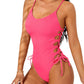 One Piece Swimsuit Women Bathing Suit Sexy High Cut Women's One-Piece Swimsuits Monokini One Piece Bathing Suit