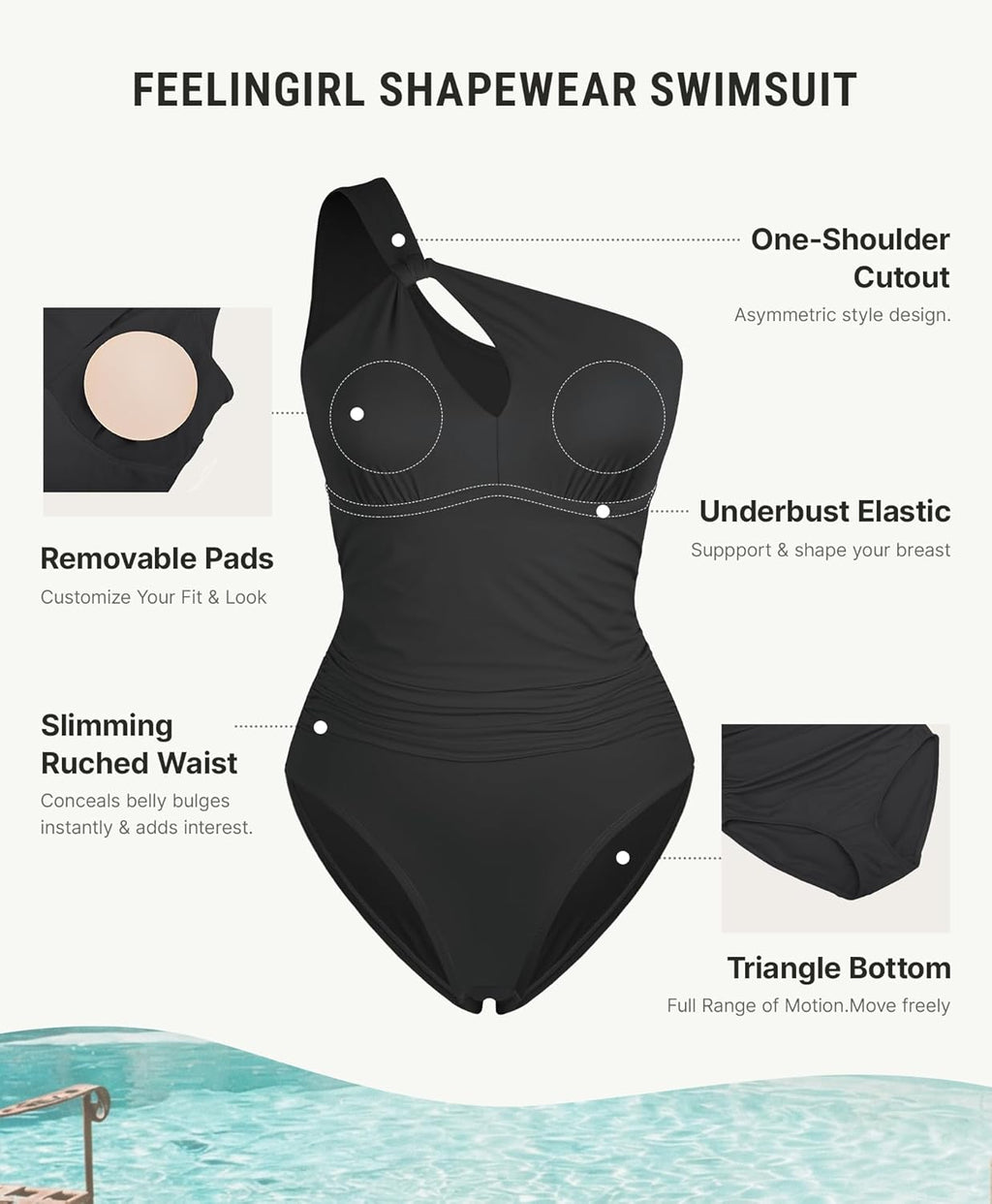 Women's One-piece Swimsuits Tummy Control Swimsuits for Women Bathing Suit for Women Tummy Control Bathing Suits