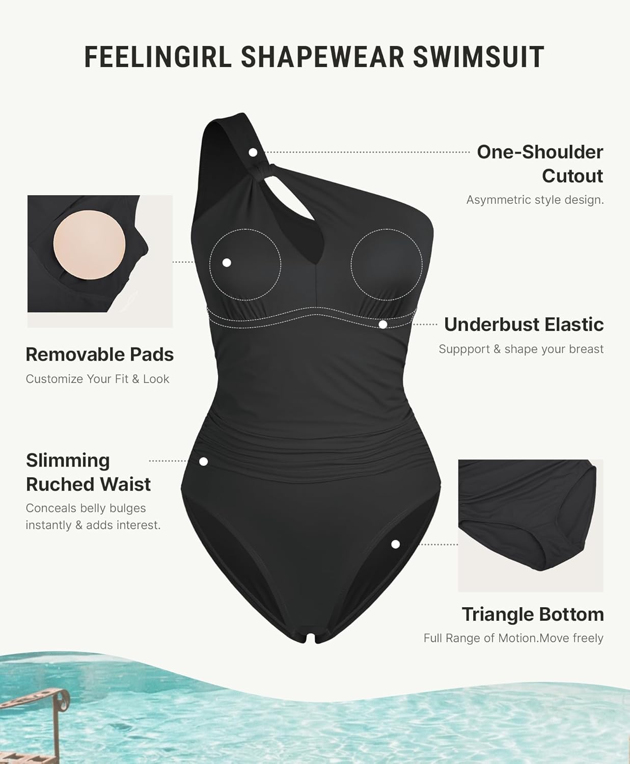 Women's One-piece Swimsuits Tummy Control Swimsuits for Women Bathing Suit for Women Tummy Control Bathing Suits