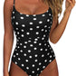 Women One Piece Tummy Control Swimsuit Crisscross Backless Bathing Suit