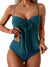 Tankini Swimsuits for Women, Tummy Control Flowy Mesh Tops, High Waisted Bottoms, Coquette 2 Piece Bathing Suits