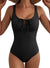 Aleumdr Womens Textured One Piece Swimsuit Tummy Control Bathing Suit Tie Knot Cutout Swimwear
