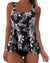 Women Ruffle High Waisted Tankini Swimsuit Tummy Control Bathing Suit