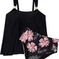 Women Ruffle High Waisted Tankini Swimsuit Tummy Control Bathing Suit