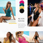 Tummy Control Swimsuits One Piece V Neck Slimming Bathing Suit for Women Cutout Ruched Shapewear Swimwear