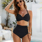 High-waisted bikini set, a swimsuit that can control abdominal fat, two-piece sexy and simple mesh swimsuit, 2026 model
