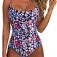 Women One Piece Tummy Control Swimsuit Crisscross Backless Bathing Suit