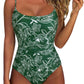 Women One Piece Tummy Control Swimsuit Crisscross Backless Bathing Suit