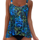 Women Ruffle High Waisted Tankini Swimsuit Tummy Control Bathing Suit