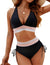New style swimsuit - women's separate sexy bikini with high waist, covering the stomach and with a neck strap, super tight and popular on Amazon.