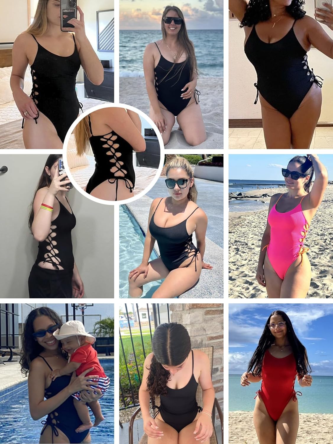 One Piece Swimsuit Women Bathing Suit Sexy High Cut Women's One-Piece Swimsuits Monokini One Piece Bathing Suit